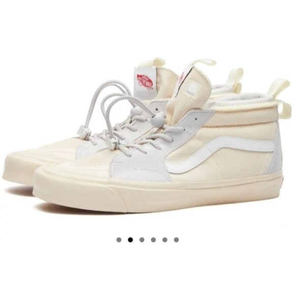 Vans .ABC Collab Sk8 Hi Ext Ecru Men Size 12 Advisory Board Crystals Mid Top Whi main image 4